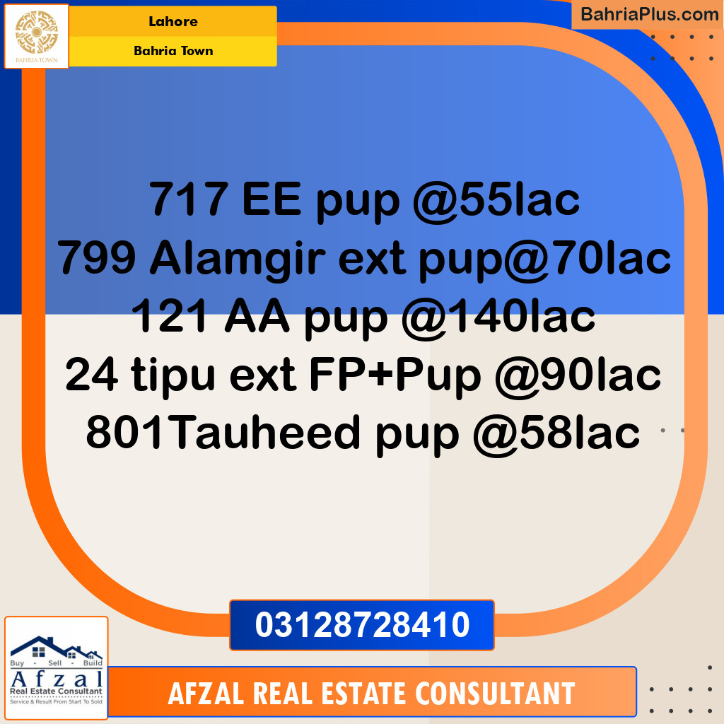 Residential Plot for Sale in Bahria Town, Lahore - (BP-353173)