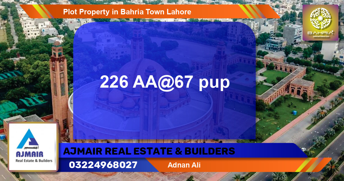 Residential Plot for Sale in Bahria Town, Lahore - (BP-35319)