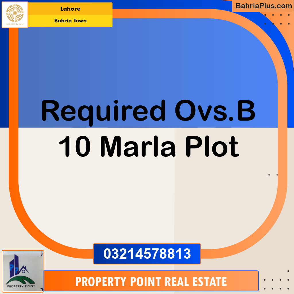 Residential Plot for Sale in Bahria Town, Lahore - (BP-353218)