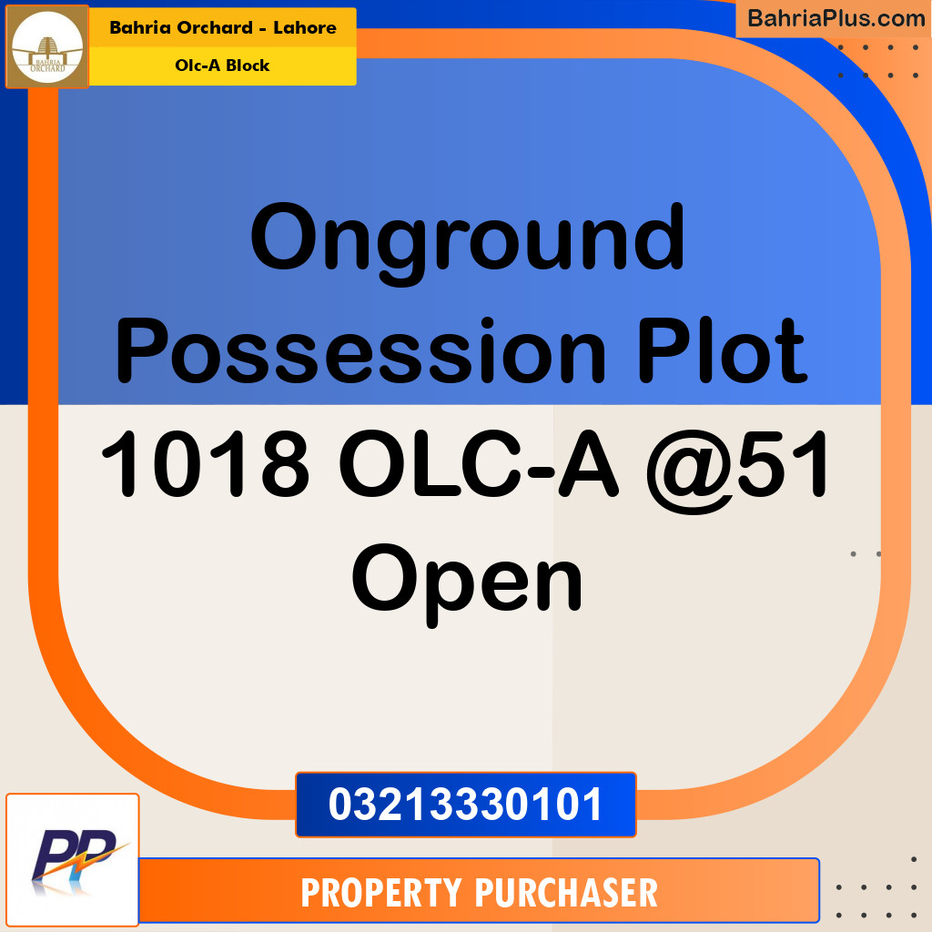 5 Marla Residential Plot for Sale in OLC-A Block -  Bahria Orchard, Lahore - (BP-353234)