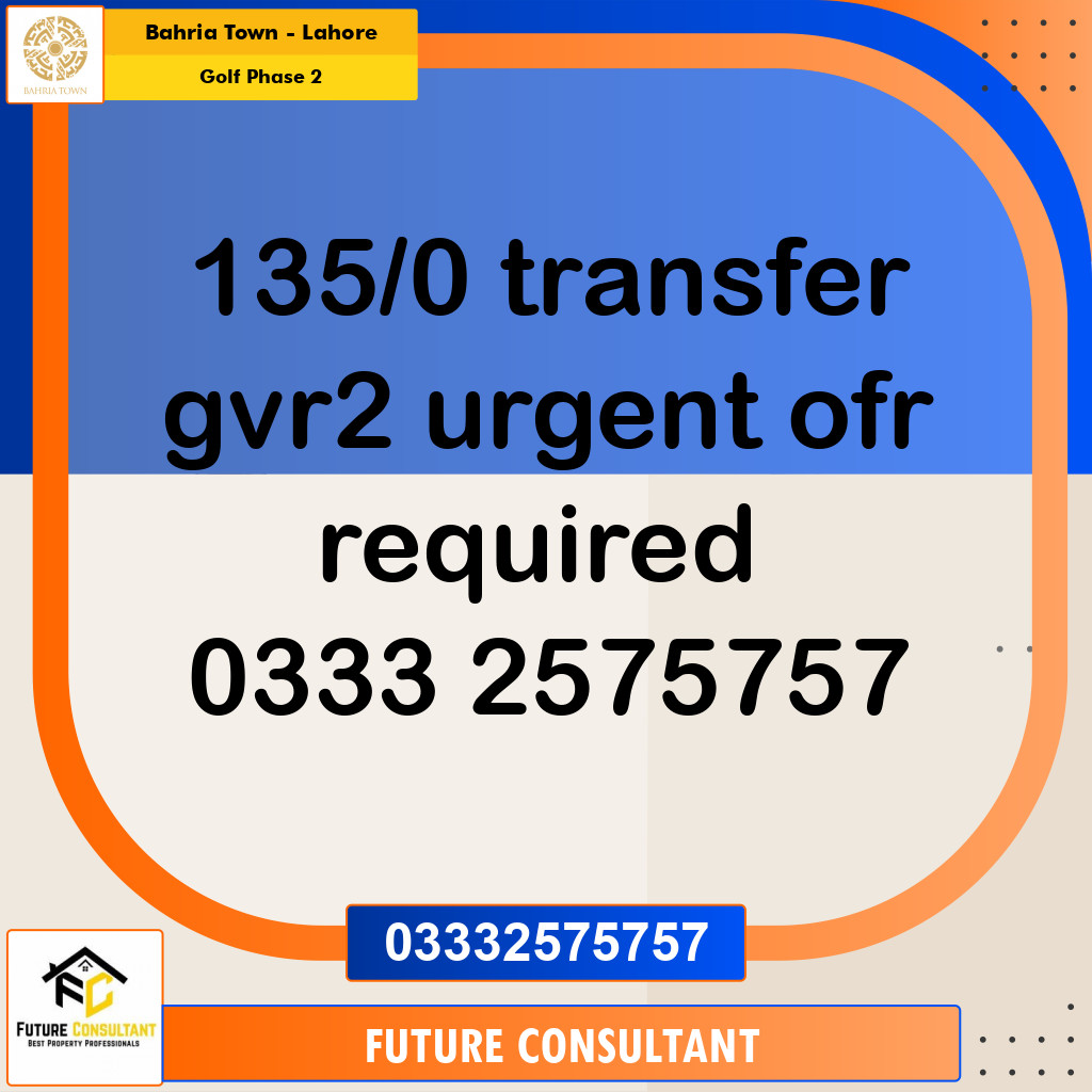 10 Marla Residential Plot for Sale in Golf Phase 2 -  Bahria Town, Lahore - (BP-353272)