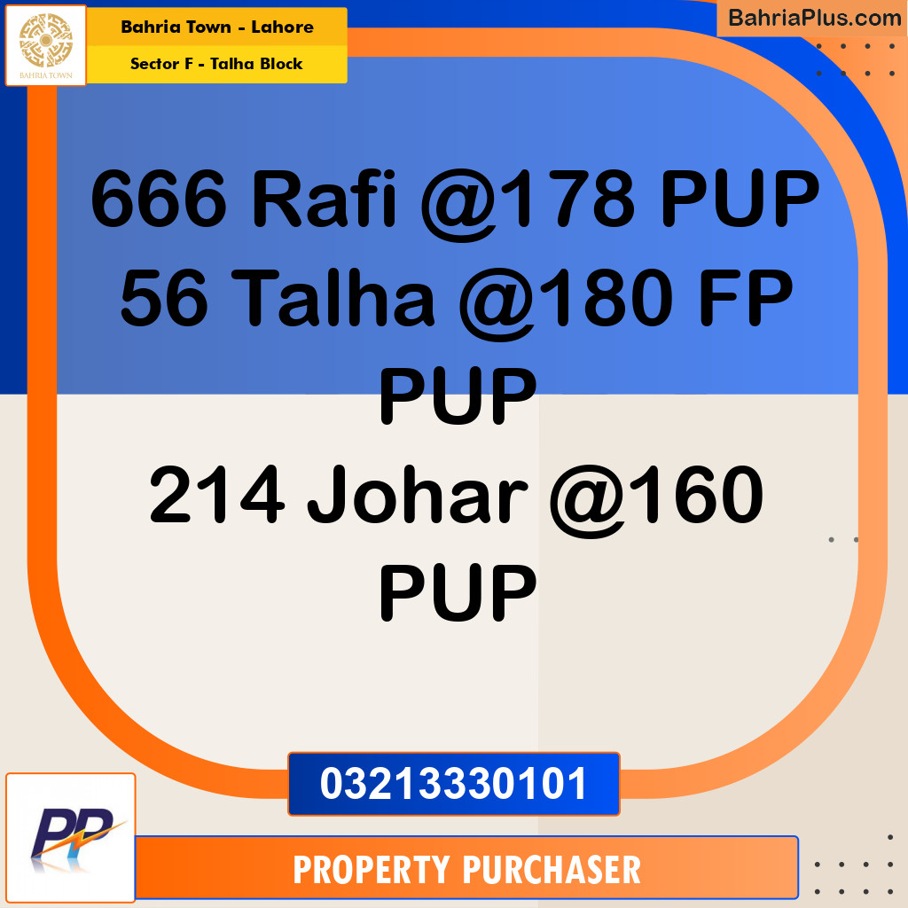 10 Marla Residential Plot for Sale in Sector F - Talha Block -  Bahria Town, Lahore - (BP-353368)