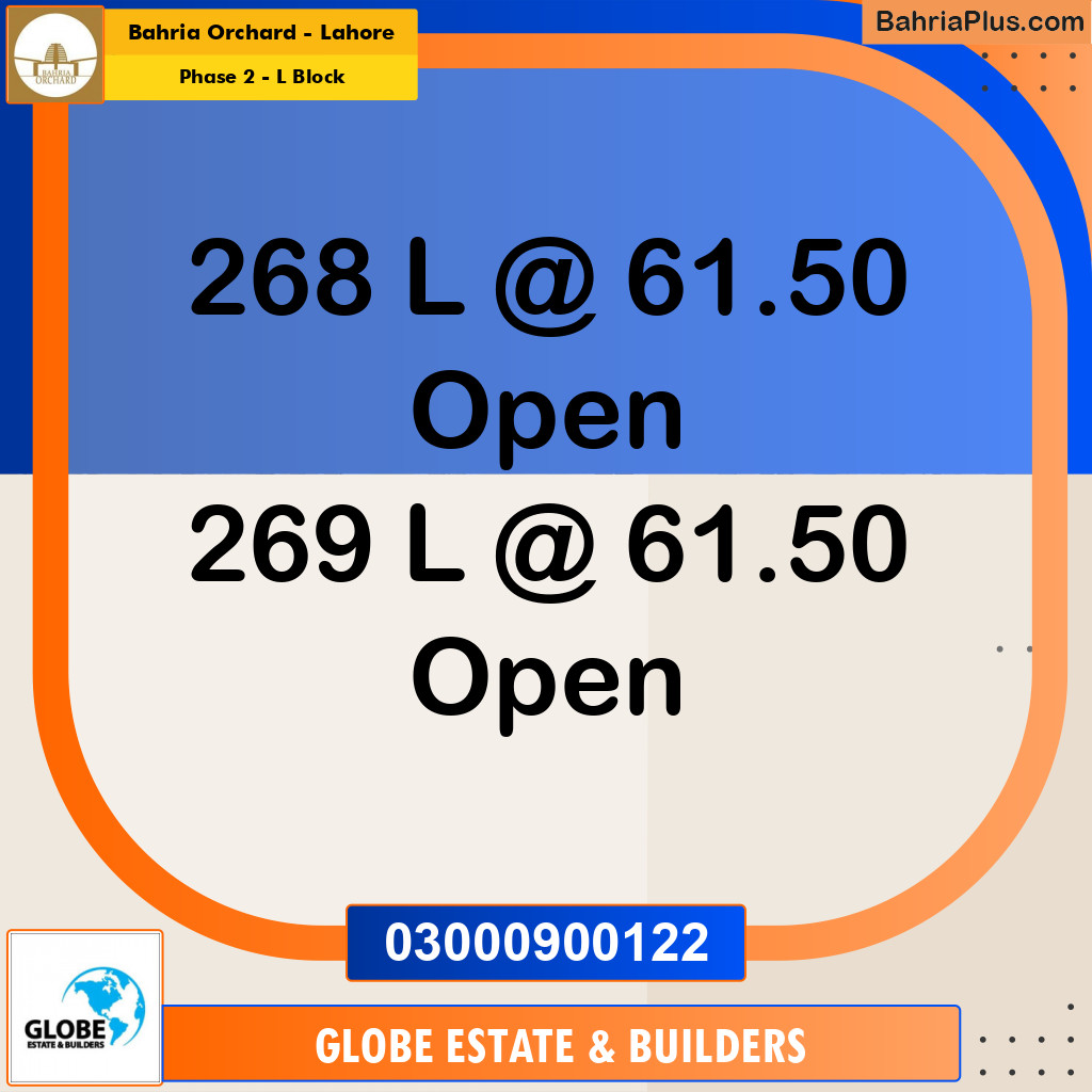 5 Marla Residential Plot for Sale in Phase 2 - L Block -  Bahria Orchard, Lahore - (BP-353416)