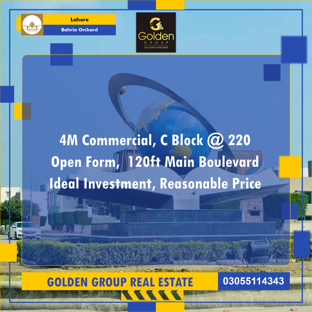 4 Marla Residential Plot for Sale in Bahria Orchard, Lahore - (BP-353456)