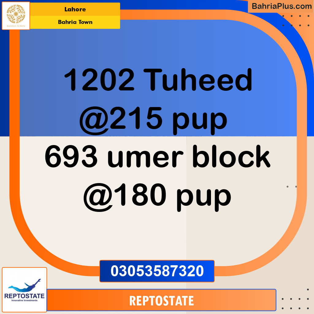 Residential Plot for Sale in Bahria Town, Lahore - (BP-353516)