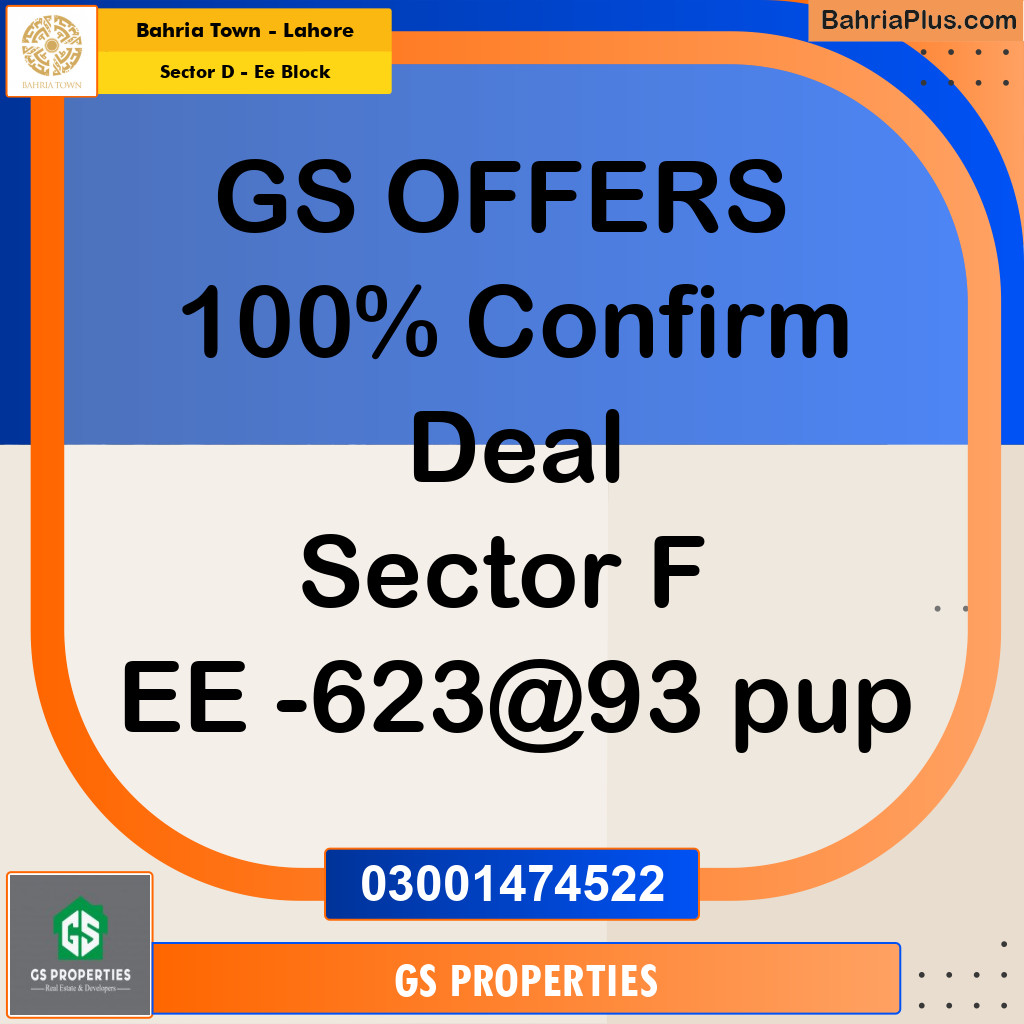 5 Marla Residential Plot for Sale in Sector D - EE Block -  Bahria Town, Lahore - (BP-353564)