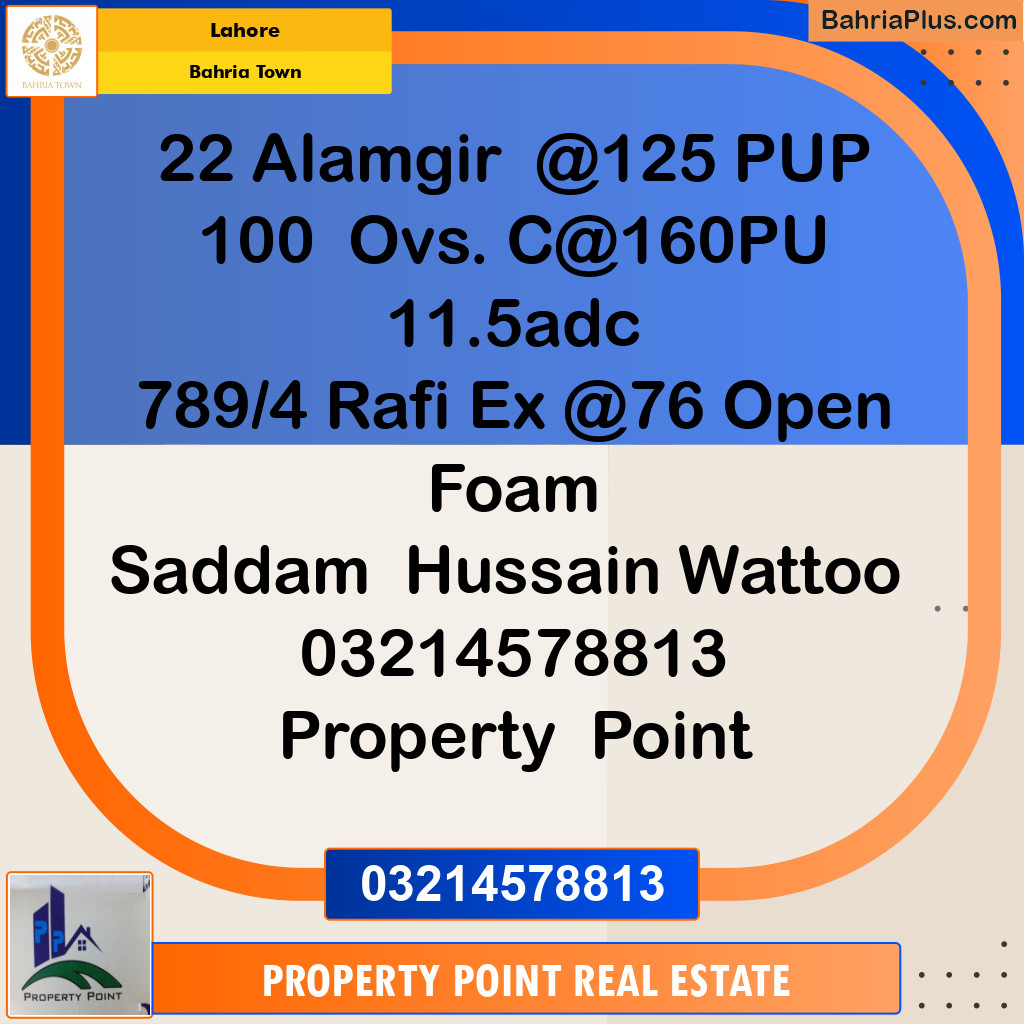 Residential Plot for Sale in Bahria Town, Lahore - (BP-353692)