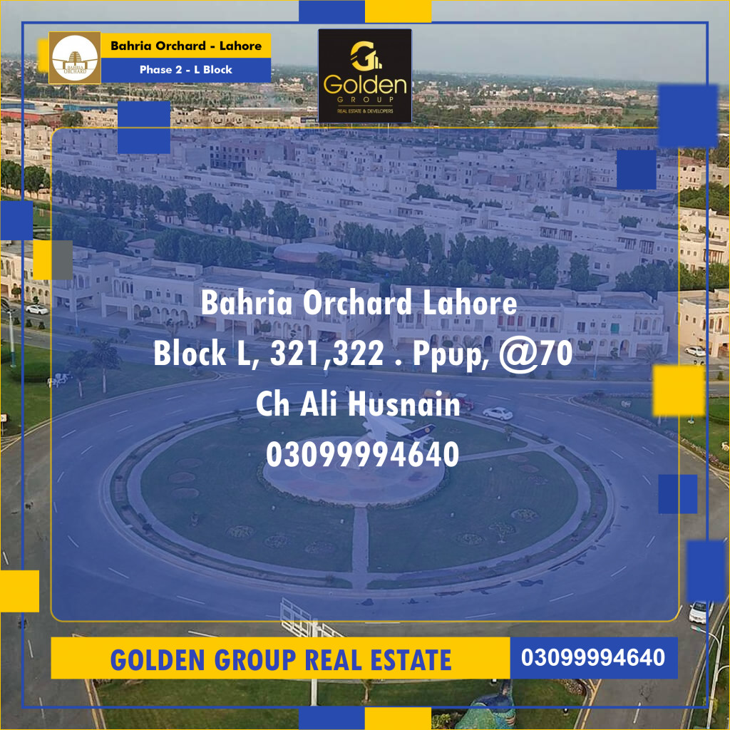 5 Marla Residential Plot for Sale in Phase 2 - L Block -  Bahria Orchard, Lahore - (BP-354039)