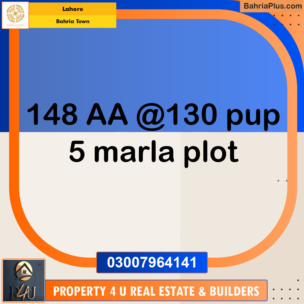Residential Plot for Sale in Bahria Town, Lahore - (BP-354102)