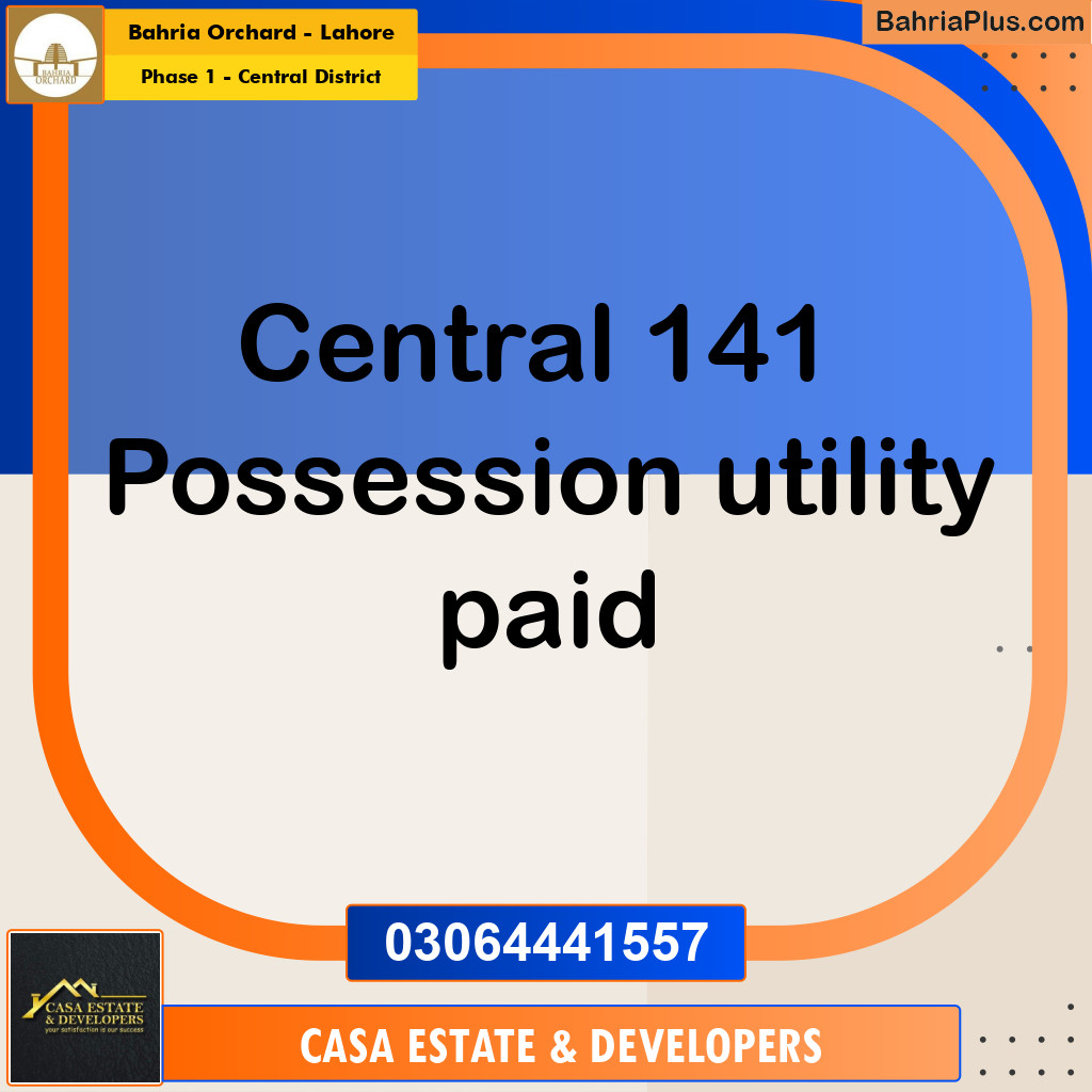 10 Marla Residential Plot for Sale in Phase 1 - Central District -  Bahria Orchard, Lahore - (BP-354190)