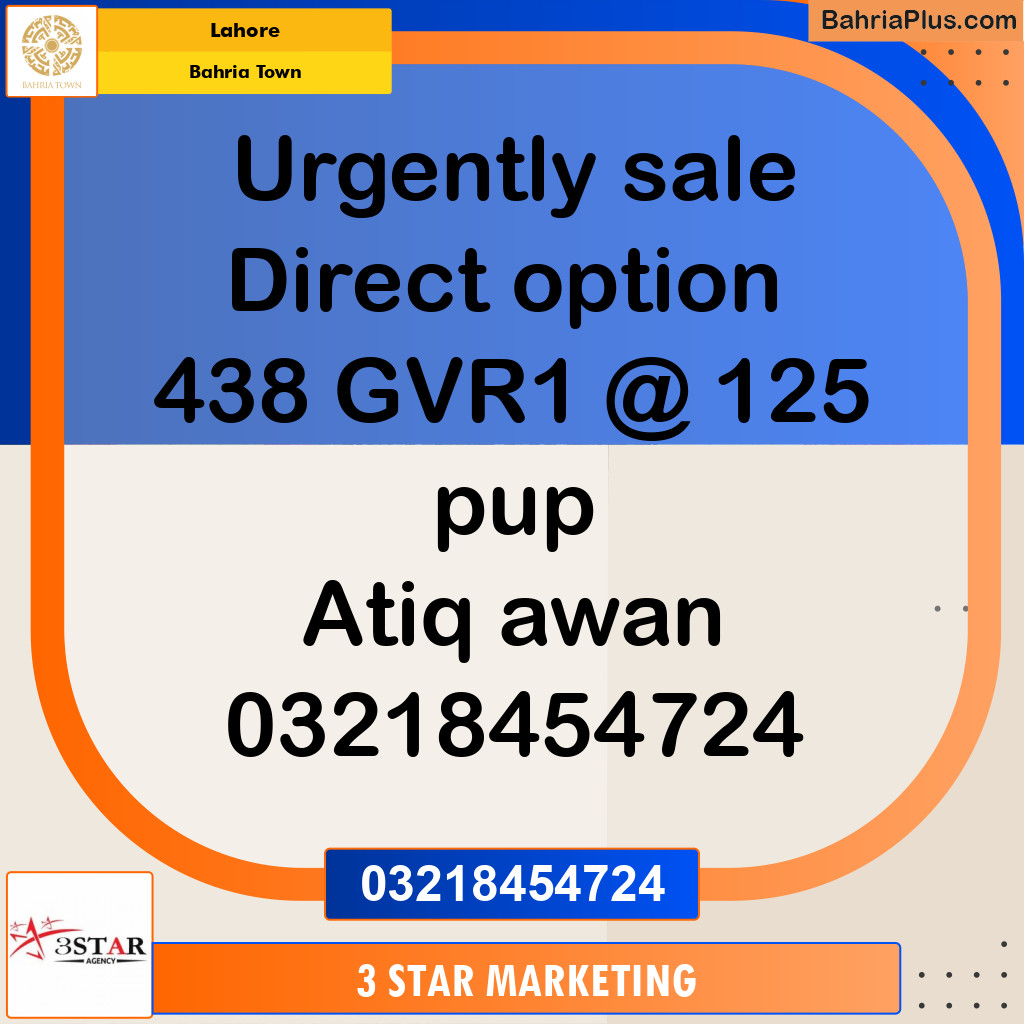 Residential Plot for Sale in Bahria Town, Lahore - (BP-354272)