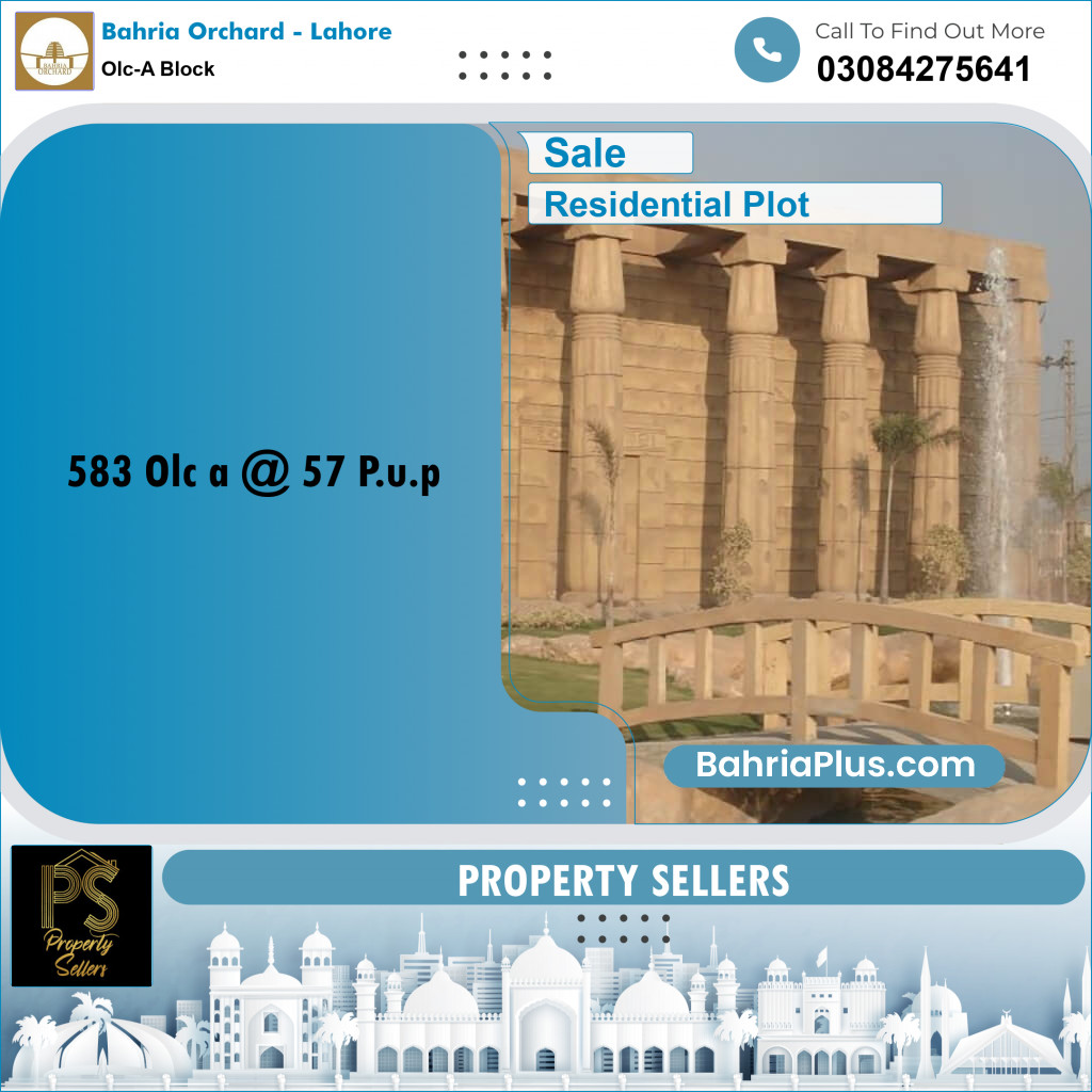 5 Marla Residential Plot for Sale in OLC-A Block -  Bahria Orchard, Lahore - (BP-354426)