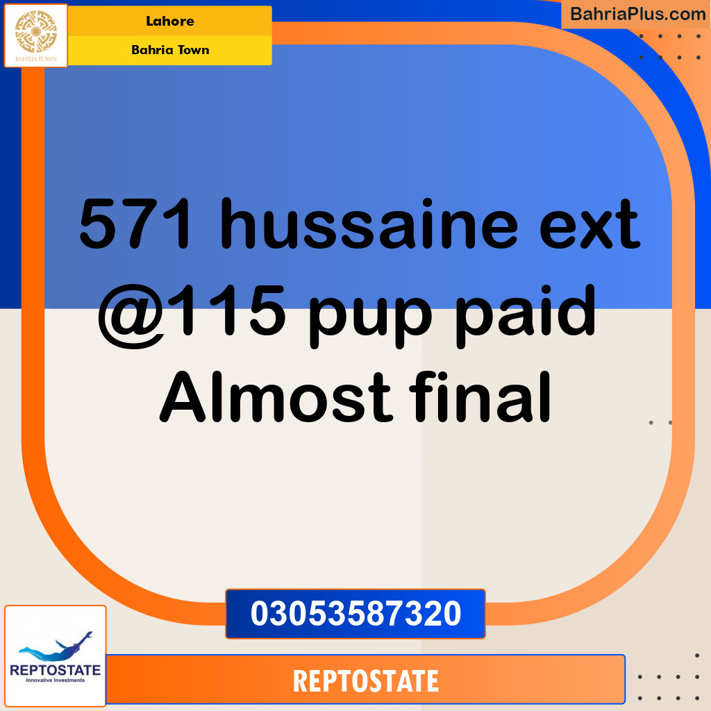 Residential Plot for Sale in Bahria Town, Lahore - (BP-354548)