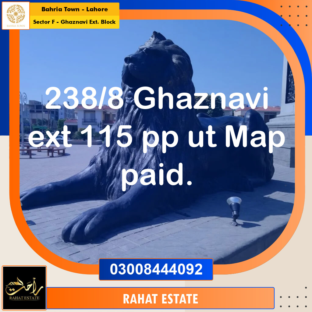 10 Marla Residential Plot for Sale in Sector F - Ghaznavi Ext. Block -  Bahria Town, Lahore - (BP-354646)