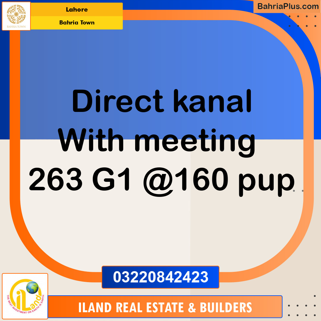Residential Plot for Sale in Bahria Town, Lahore - (BP-355000)