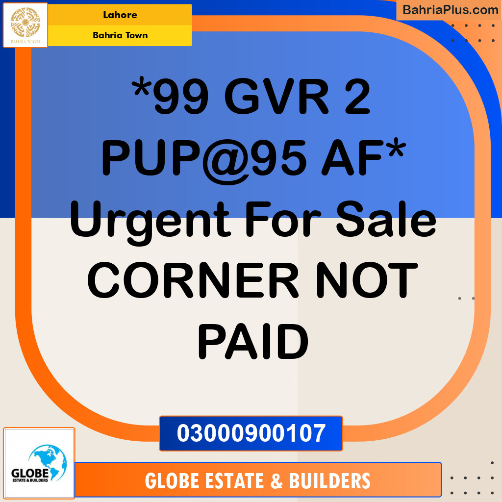 Residential Plot for Sale in Bahria Town, Lahore - (BP-355134)