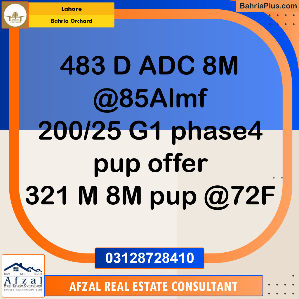 Residential Plot for Sale in Bahria Orchard, Lahore - (BP-355155)