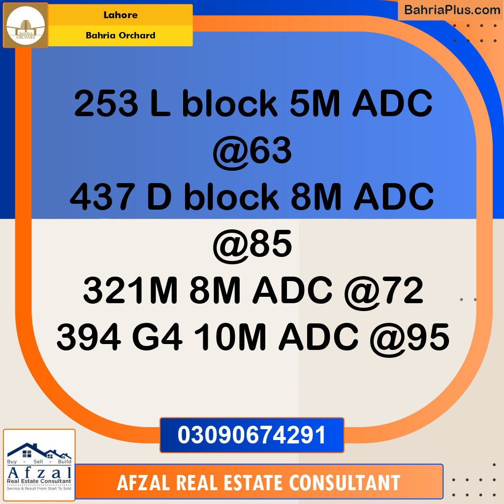 Residential Plot for Sale in Bahria Orchard, Lahore - (BP-355171)