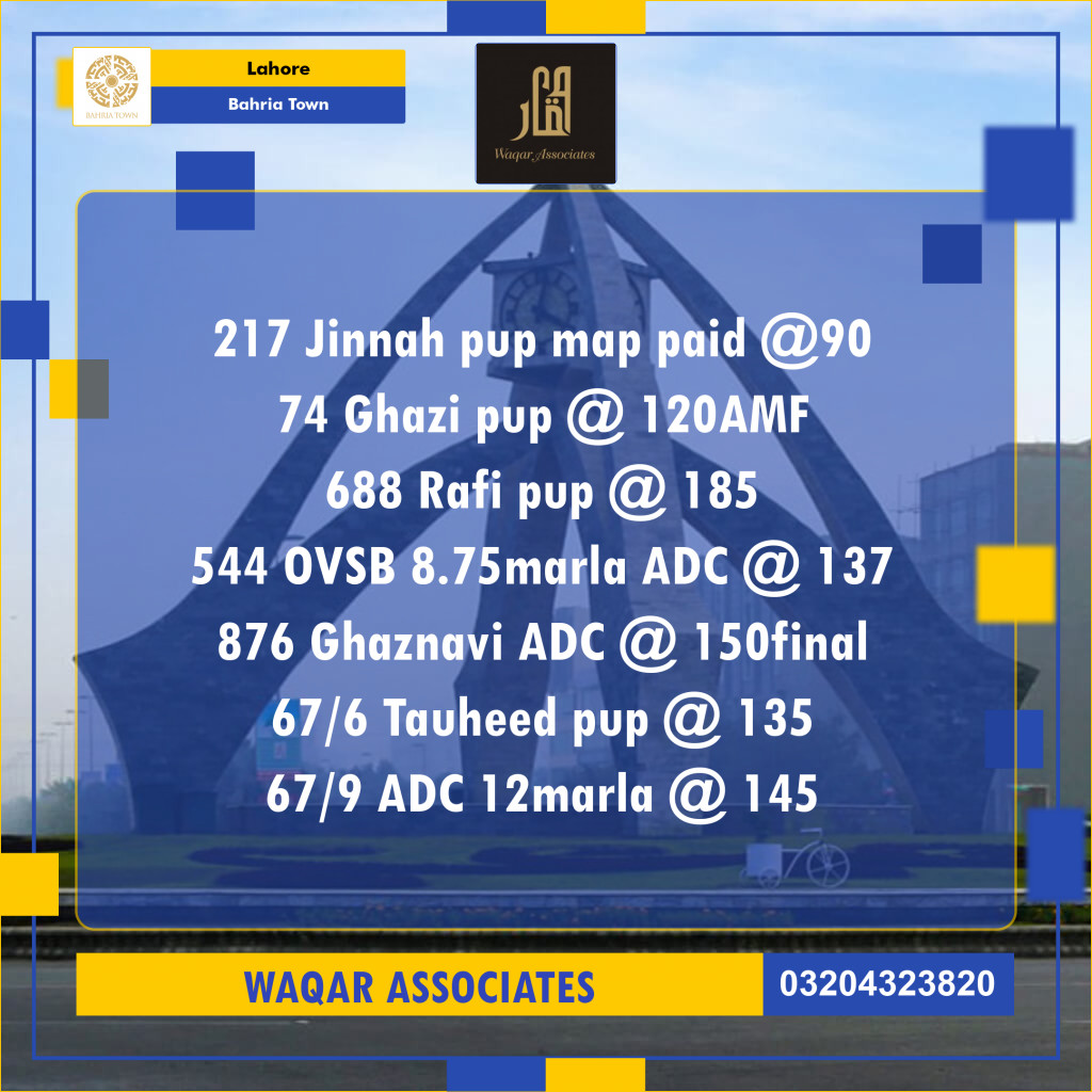 10 Marla Residential Plot for Sale in Bahria Town, Lahore - (BP-355432)