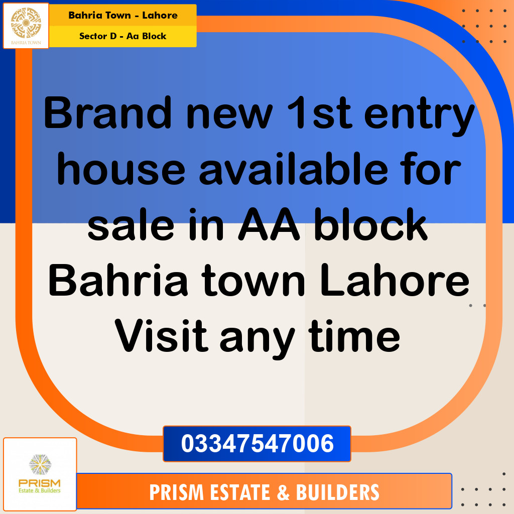 5 Marla Residential Plot for Sale in Sector D - AA Block -  Bahria Town, Lahore - (BP-355638)