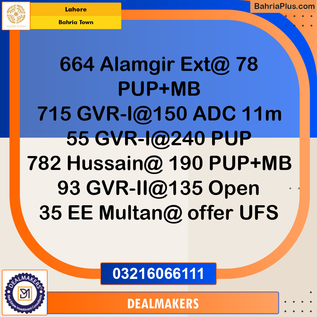 Residential Plot for Sale in Bahria Town, Lahore - (BP-355726)