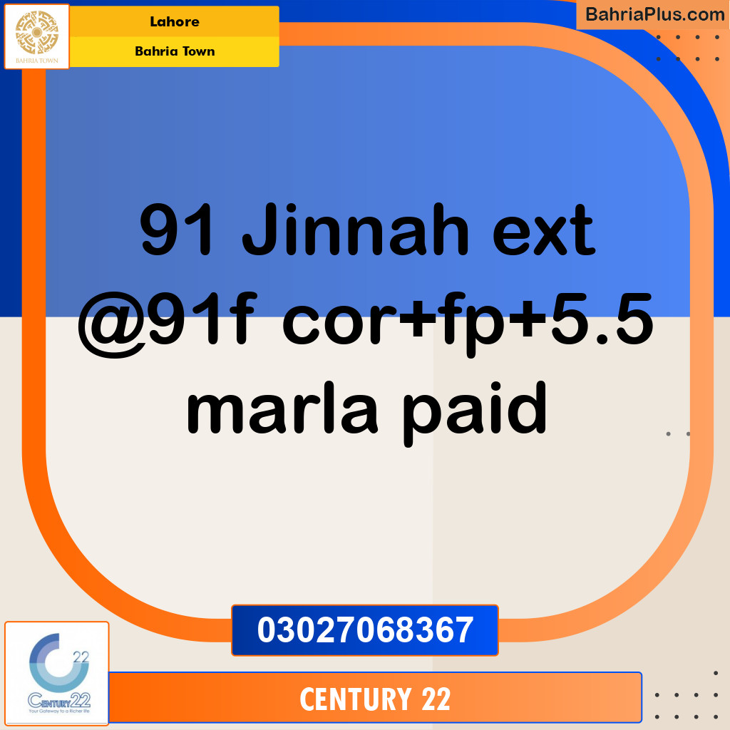 Residential Plot for Sale in Bahria Town, Lahore - (BP-355738)