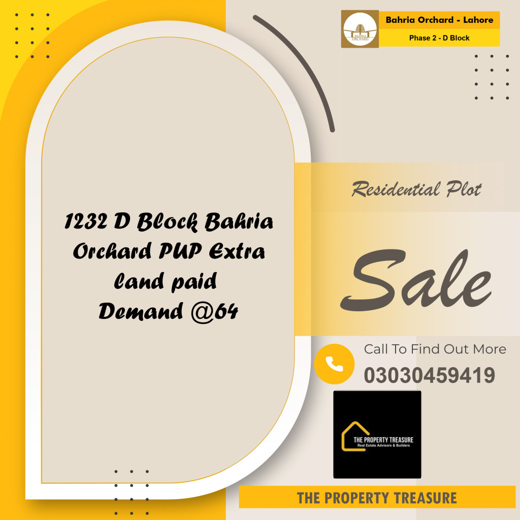 Residential Plot for Sale in Phase 2 - D Block -  Bahria Orchard, Lahore - (BP-355921)