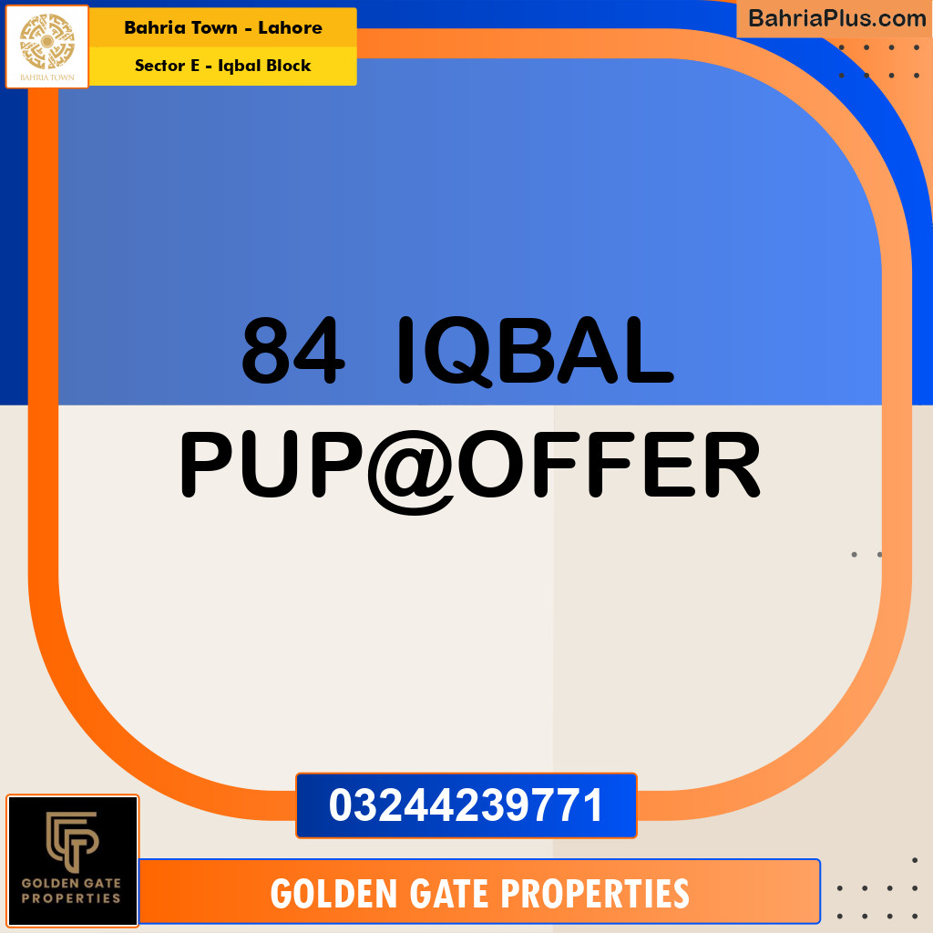 10 Marla Residential Plot for Sale in Sector E - Iqbal Block -  Bahria Town, Lahore - (BP-356157)