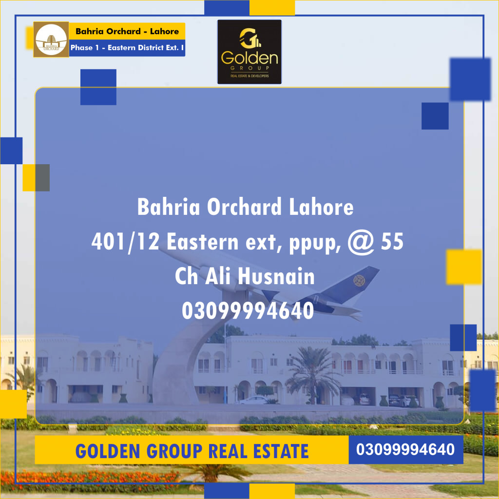 5 Marla Residential Plot for Sale in Phase 1 - Eastern District Ext. I -  Bahria Orchard, Lahore - (BP-356424)