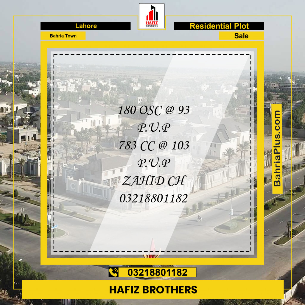 5 Marla Residential Plot for Sale in Bahria Town, Lahore - (BP-356533)