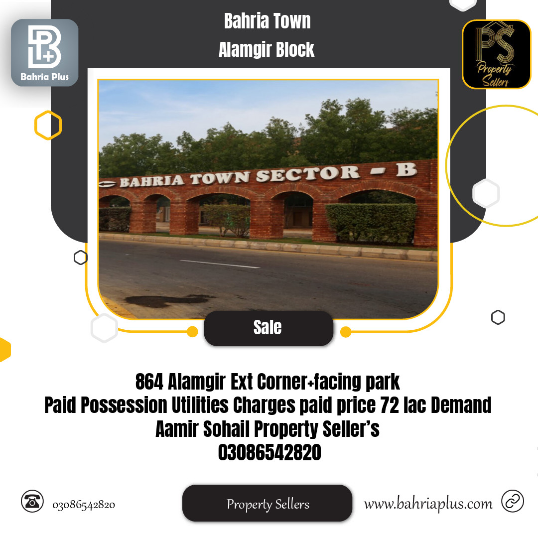 5 Marla Residential Plot for Sale in Sector F - Alamgir Block -  Bahria Town, Lahore - (BP-356661)