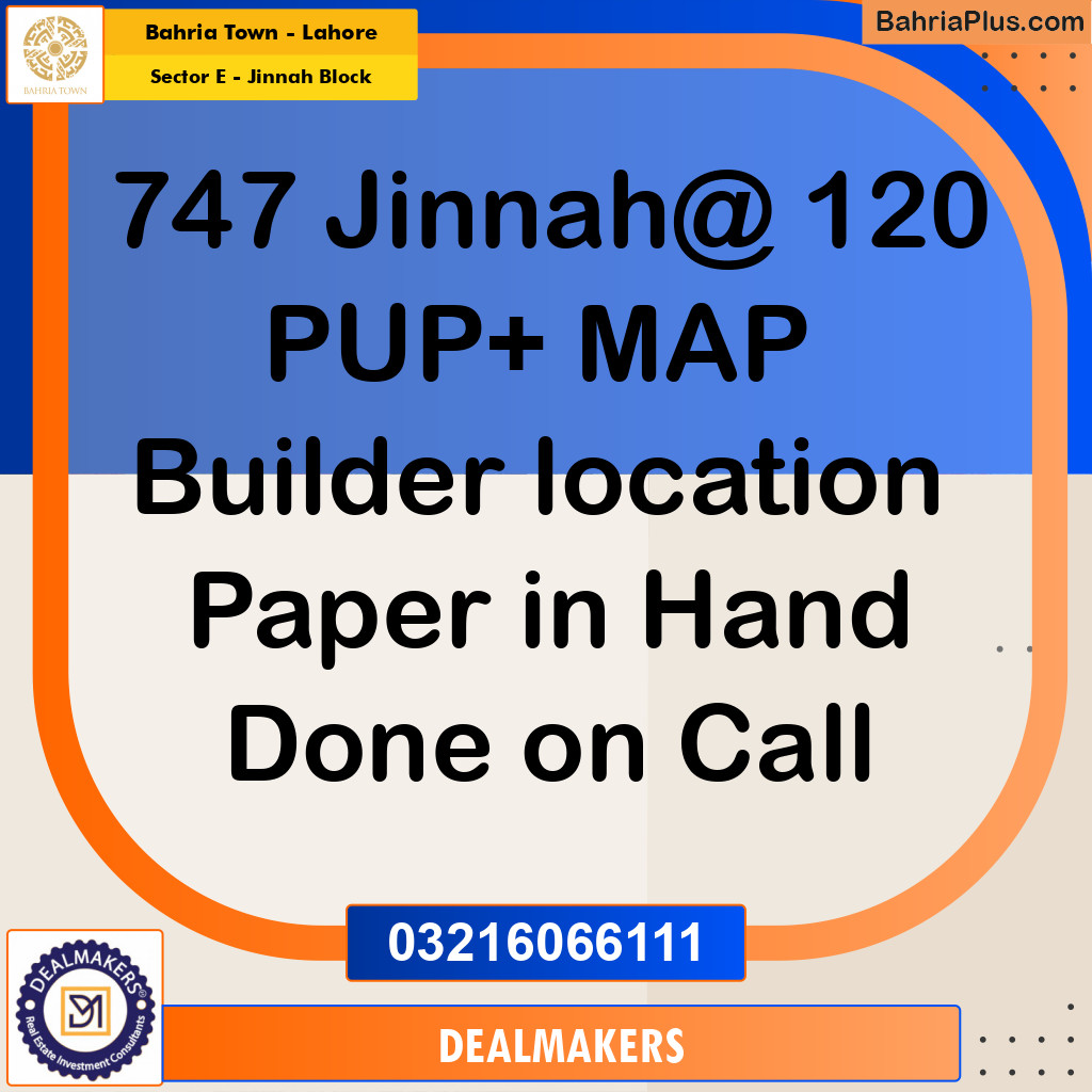 5 Marla Residential Plot for Sale in Sector E - Jinnah Block -  Bahria Town, Lahore - (BP-356926)
