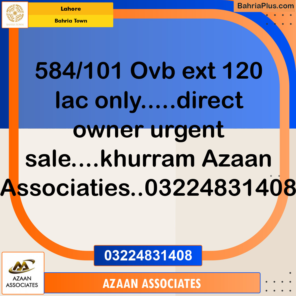 10 Marla Residential Plot for Sale in Bahria Town, Lahore - (BP-356955)