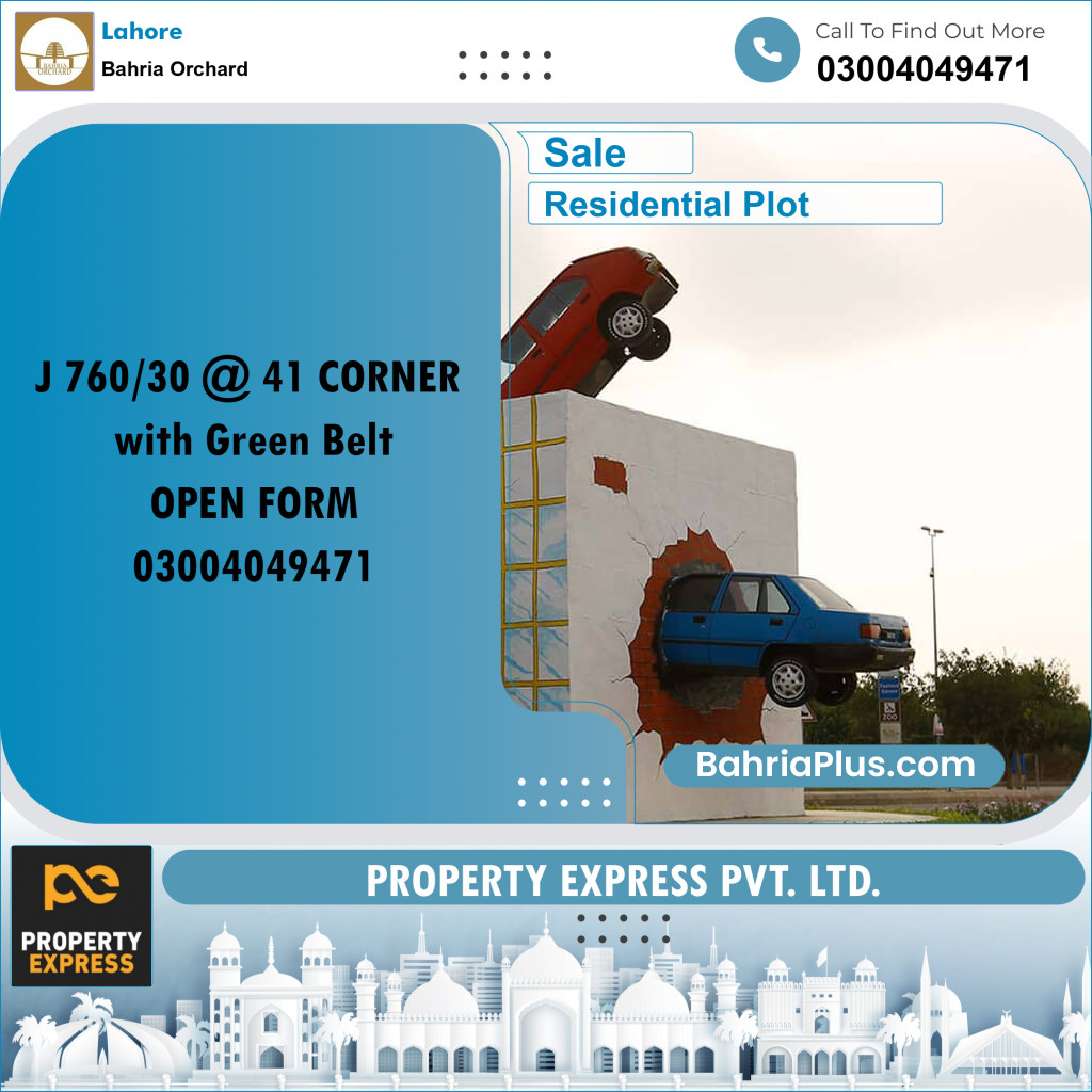 5 Marla Residential Plot for Sale in Bahria Orchard, Lahore - (BP-357005)