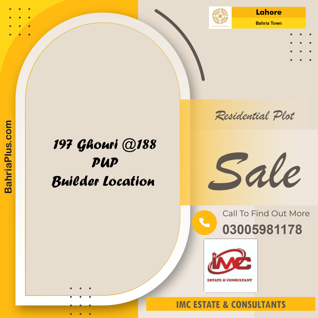 Residential Plot for Sale in Bahria Town, Lahore - (BP-357137)