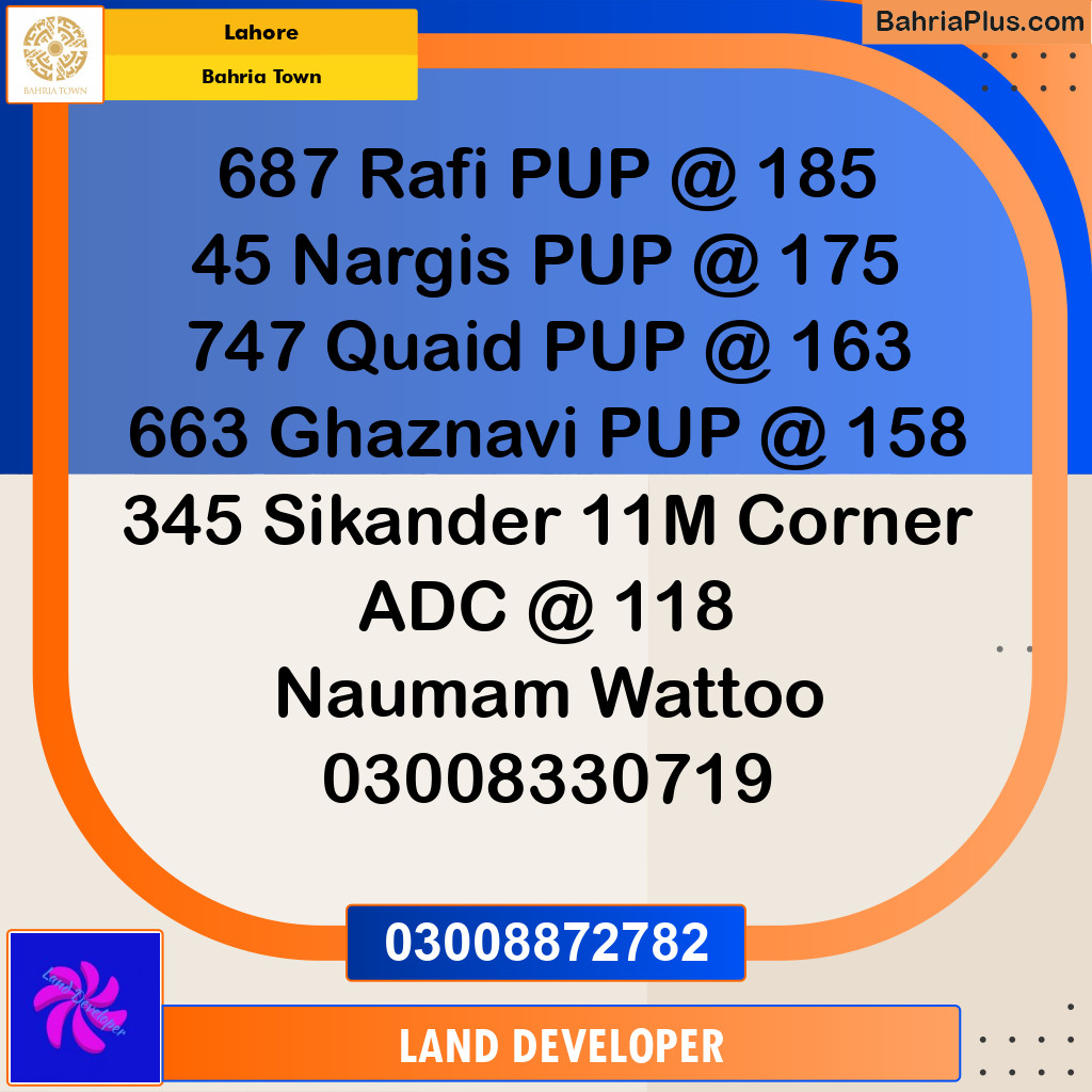 10 Marla Residential Plot for Sale in Bahria Town, Lahore - (BP-357256)