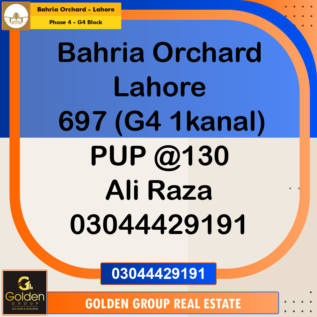 1 Kanal Residential Plot for Sale in Phase 4 - G4 Block -  Bahria Orchard, Lahore - (BP-357257)