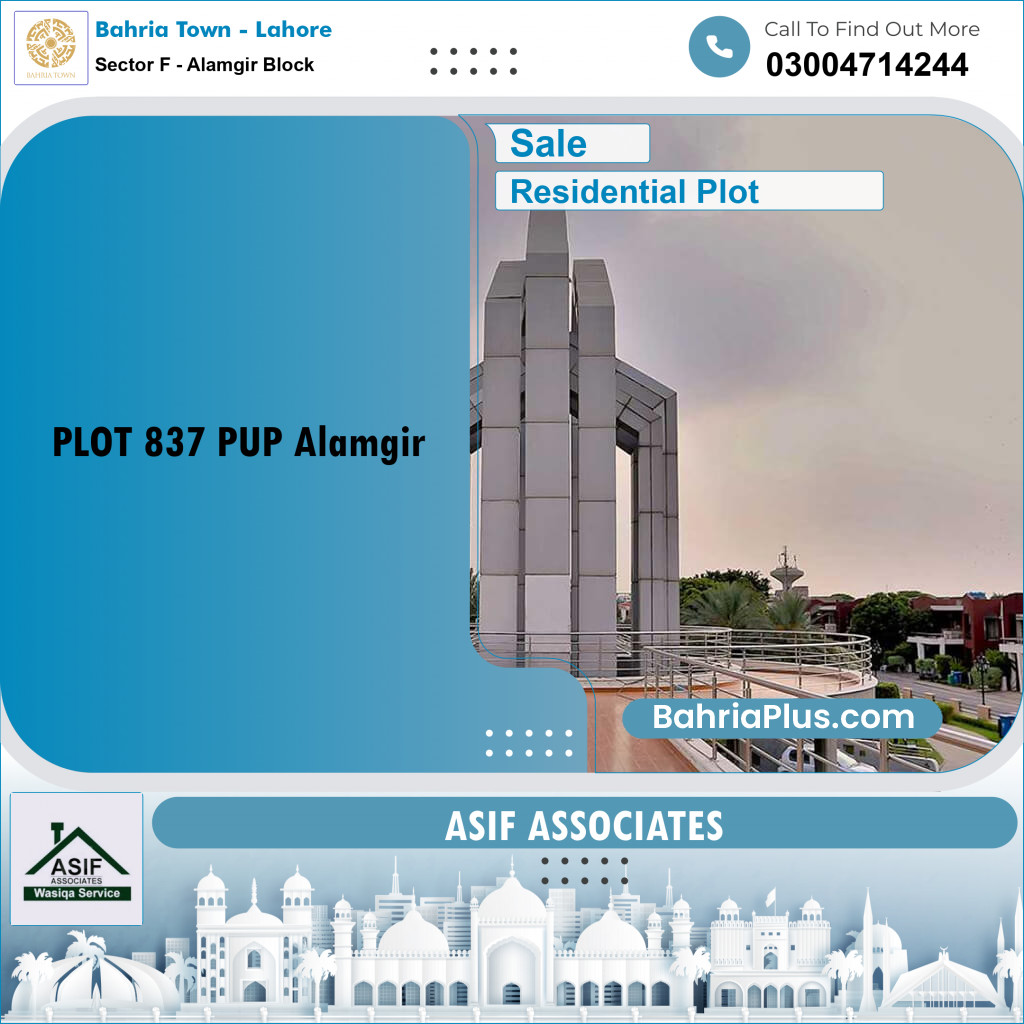 5 Marla Residential Plot for Sale in Sector F - Alamgir Block -  Bahria Town, Lahore - (BP-357274)
