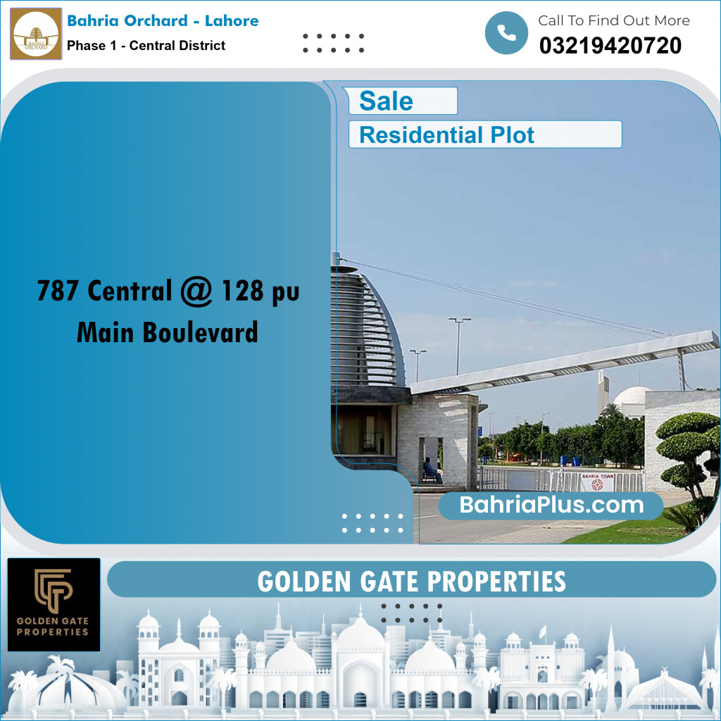 10 Marla Residential Plot for Sale in Phase 1 - Central District -  Bahria Orchard, Lahore - (BP-357508)