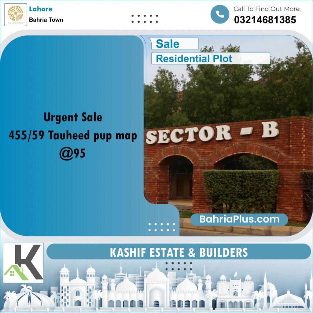 Residential Plot for Sale in Bahria Town, Lahore - (BP-357514)