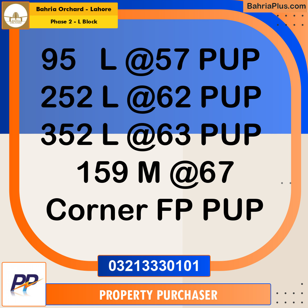 5 Marla Residential Plot for Sale in Phase 2 - L Block -  Bahria Orchard, Lahore - (BP-357554)