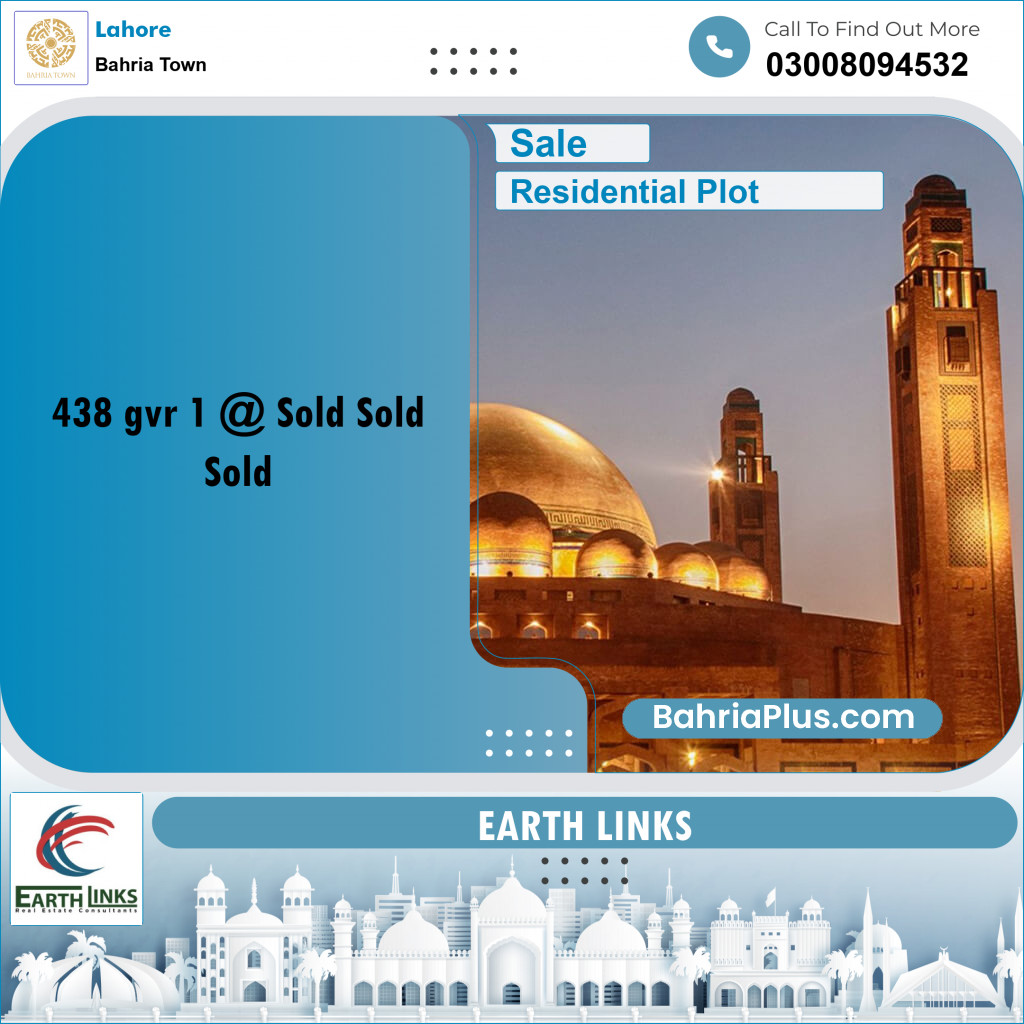 10 Marla Residential Plot for Sale in Bahria Town, Lahore - (BP-357633)