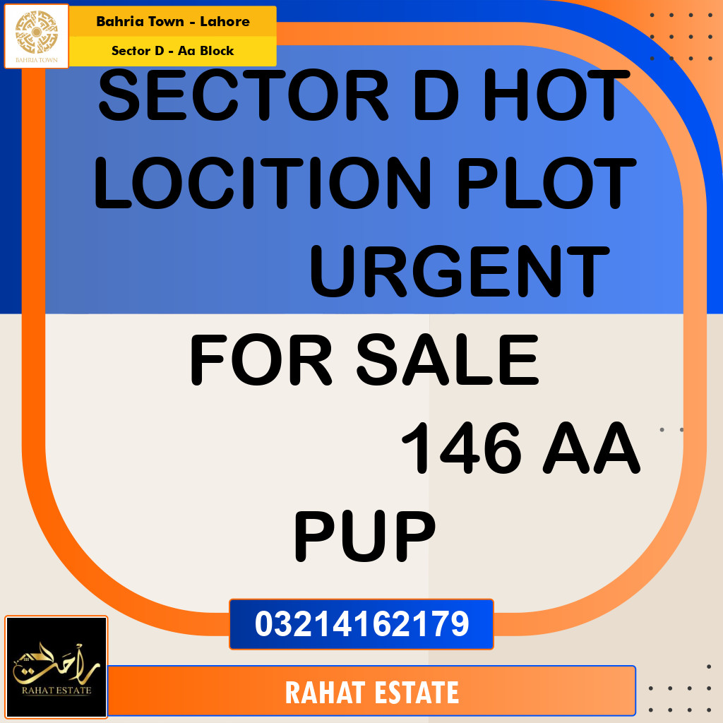 5 Marla Residential Plot for Sale in Sector D - AA Block -  Bahria Town, Lahore - (BP-357832)