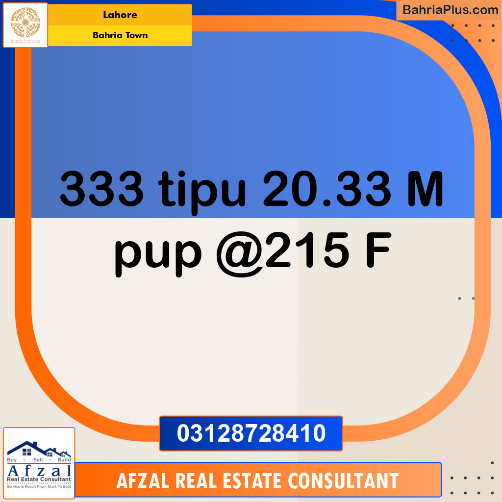 Residential Plot for Sale in Bahria Town, Lahore - (BP-358166)