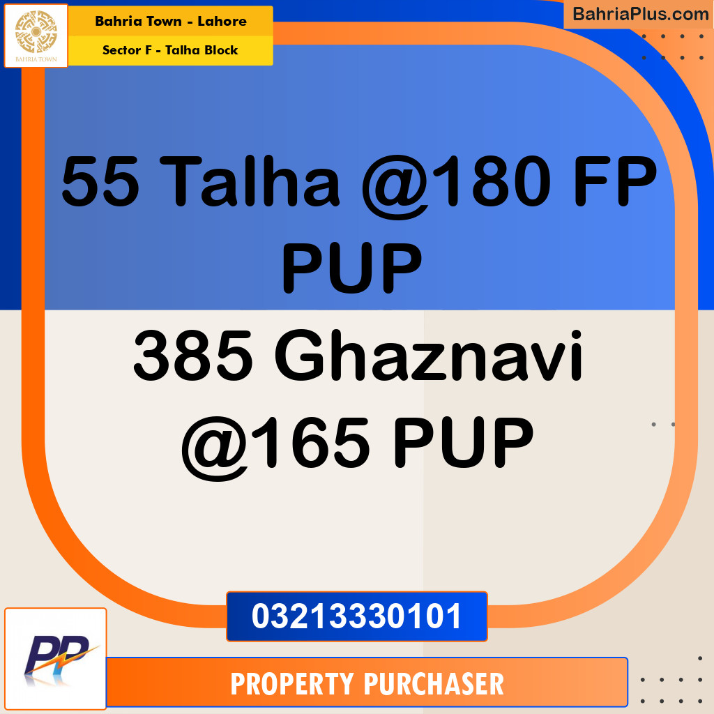 10 Marla Residential Plot for Sale in Sector F - Talha Block -  Bahria Town, Lahore - (BP-358215)