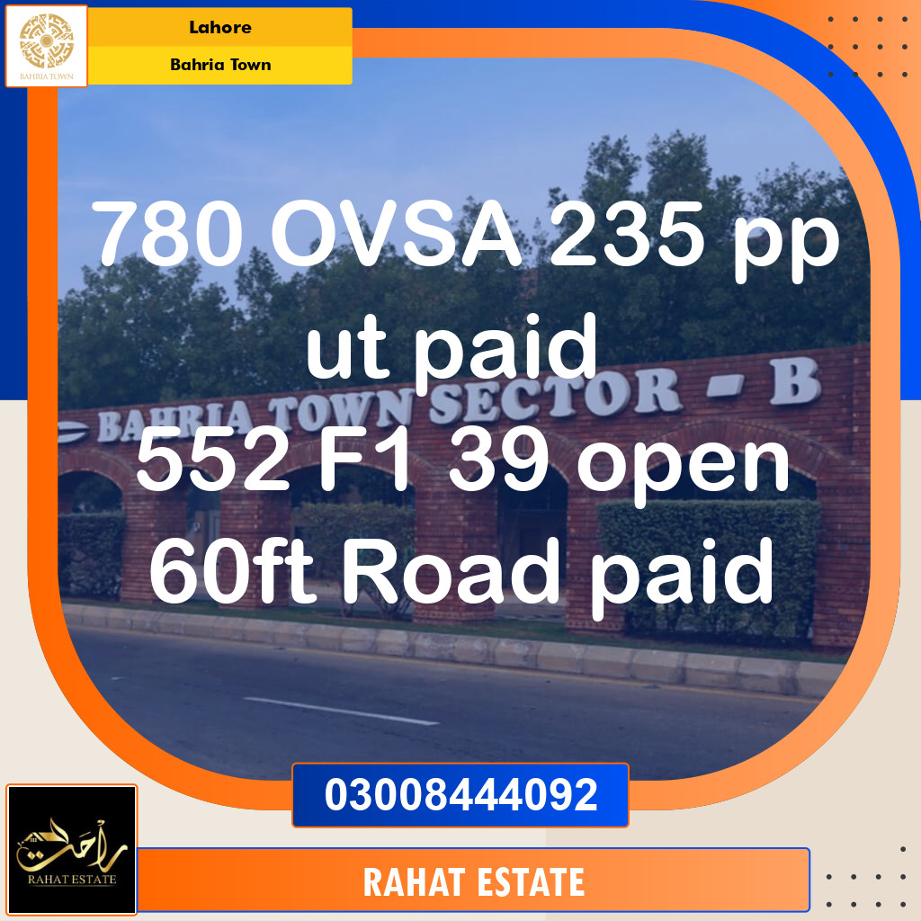 10 Marla Residential Plot for Sale in Bahria Town, Lahore - (BP-358243)