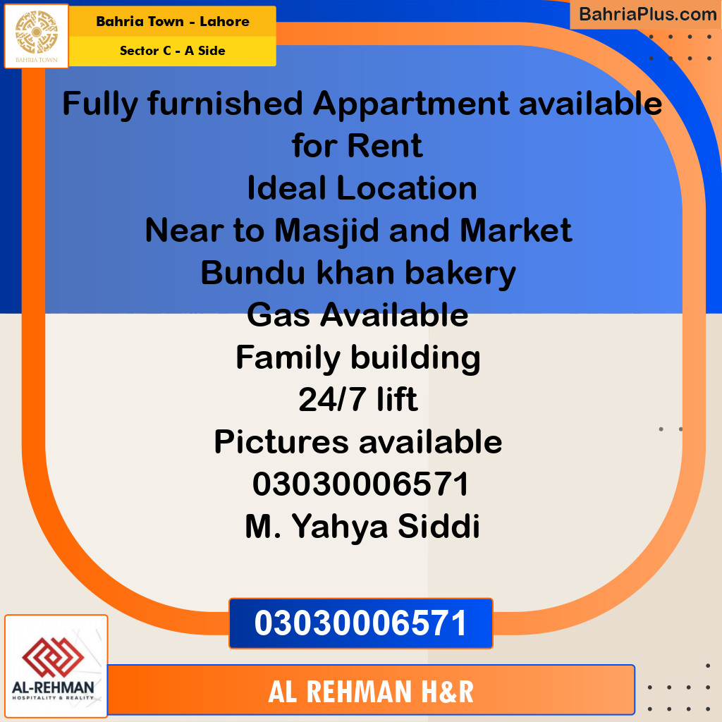 500 Sq. Ft. Residential Plot for Sale in Sector C - A Side -  Bahria Town, Lahore - (BP-358297)