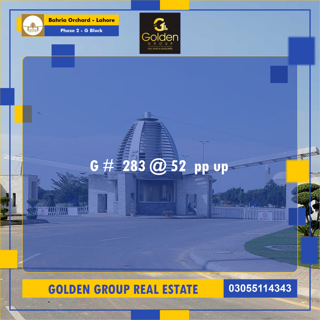 Residential Plot for Sale in Phase 2 - G Block -  Bahria Orchard, Lahore - (BP-358585)