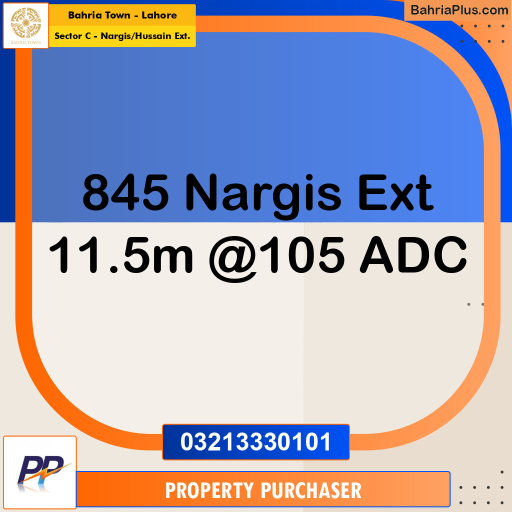 12 Marla Residential Plot for Sale in Sector C - Nargis/Hussain Ext. -  Bahria Town, Lahore - (BP-360110)