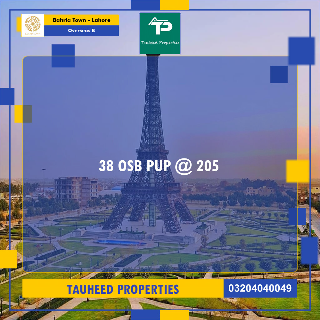 10 Marla Residential Plot for Sale in Overseas B -  Bahria Town, Lahore - (BP-360191)